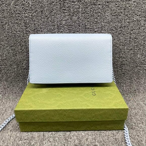 100% Authentic GUCCI Soho Wallet on Chain Leather Shoulder Bag - Picture 2 of 13